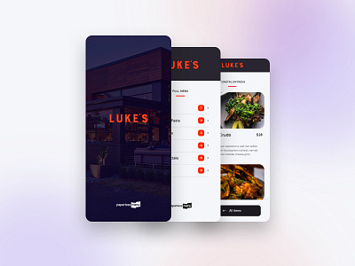 Paperless Menu App