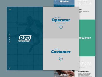 RTO Resource Group One Pager full page interface one pager section ui ux website