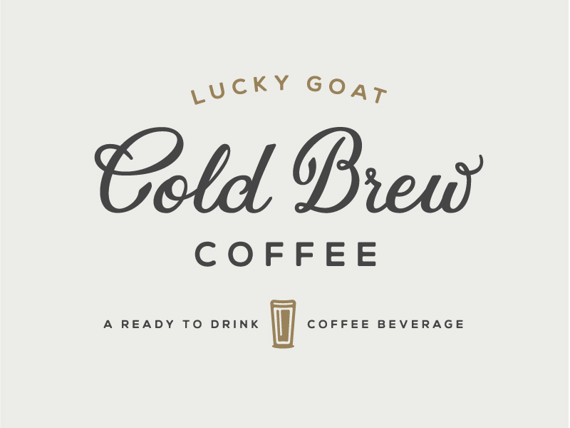 Lucky Goat Cold Brew Coffee by The Taproot Agency on Dribbble