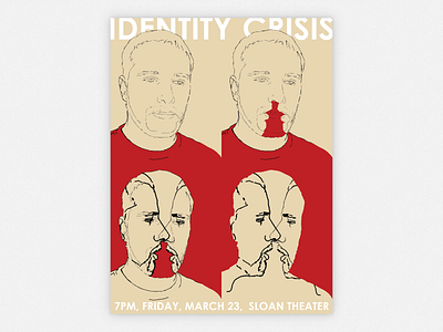 Identity Crisis drawing graphic design portraits poster wacom
