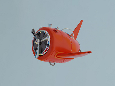 3D Design - Mini Airplane 3d 3ddesign 3dplan blender branding modeling