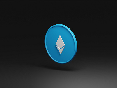 3D Ethereum Crypto icon