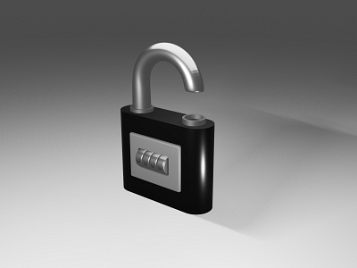 3D Combination Lock 3d lock 3ddesign blender branding combination lock modeling