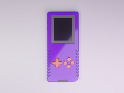 3D Game boy icon 3d 3ddesign blender branding design game boy modeling