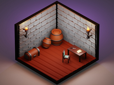 3D Isometric game art