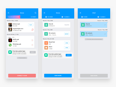 Mi Drop File transfer interface