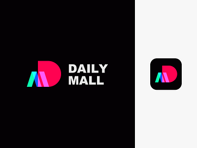 Daily Mall Logo daily design icon logo shopping
