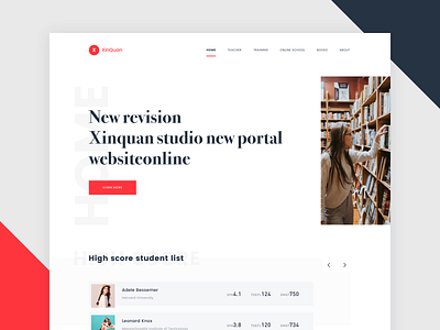 Xinquan Postgraduate Redesign Home Page