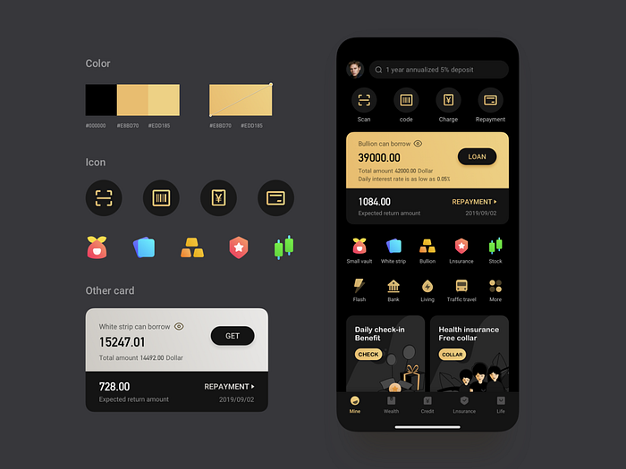 Financial APP by Itern漠声 on Dribbble