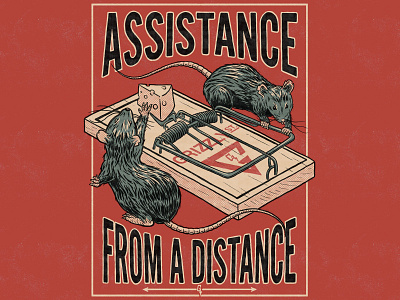Assistance From A Distance drawing graphic graphic design illustration illustrator merchandise vintage