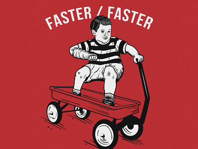 Faster / Faster art drawing graphic illustration merch merchandise shirt sketch t shirt tee vintage