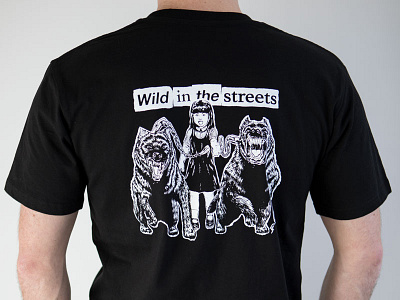 Wild In The Streets art dogs drawing graphic illustration punk shirt vintage