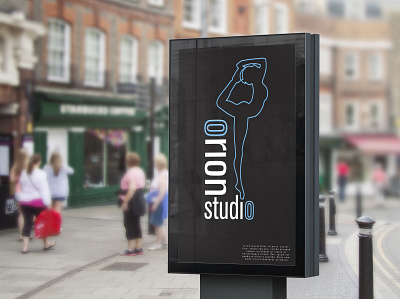 Orion Ballet Studio - Mockup advertising billboard branding design illustration logo marketing photoshop