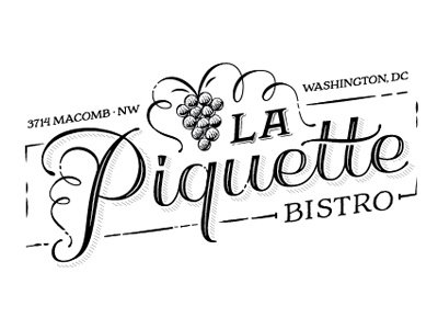 La Piquette 2 identity lettering