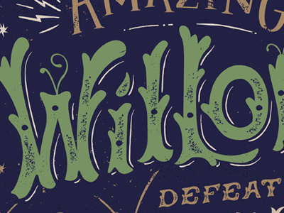 Willow hand lettering typography