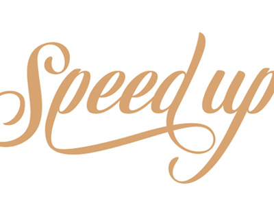 Speed Up handlettering script