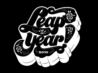 February 29th, what! handlettering leapyear lettering typography