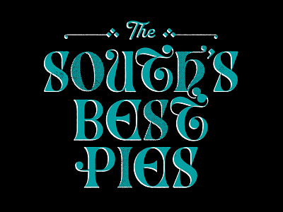 Lovin' the Pie lettering old timey