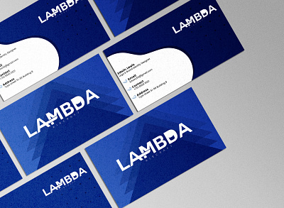 Lambda Business Card Design brand identity branding brandmark business card card design graphic design lettermark logos logotype name card vector