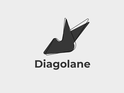 Diagolane - Abstract Logo abstract abstract logo brand identity branding brandmark design diagonal graphic design logo logo design logos logotype mark symbol vector