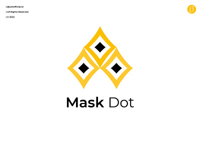 Mask Dot Logo abstract brand identity branding brandmark concept design illustration logo logo concept logos logotype mask logo modern simple vector