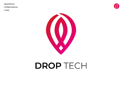 Drop Tech Logo Design brand identity branding brandmark concept design illustration logo logo concept logo design logo desiner logos logotype modern nuke logo tech tech logo vector