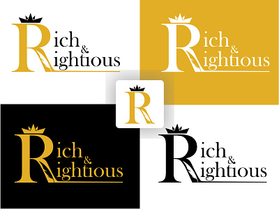 Right & Rightious apparel brand identity branding brandmark classy clothing design fashion graphic design icon instalogo logo logo designer logomark logos logotype outfit vector