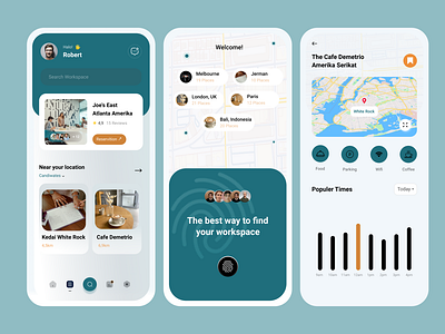 Find workspace - Mobile app design