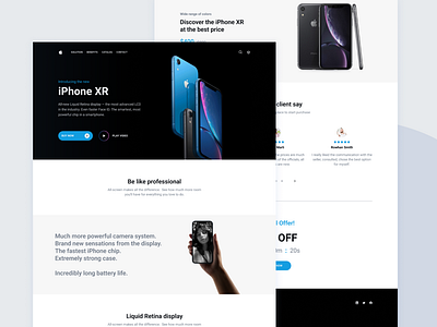 iPhone XR Landing Page