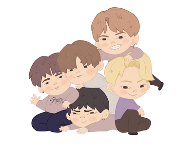 K-POP - Stray Kids Illustration