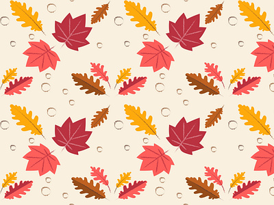 Autum Leaf Pattern graphic design illustration pattern