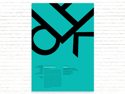 Typography Vox Classification Poster • Lineale Geometric branding cropping design dribbble fundamentals geometric graphicdesign hoeflerco logo minimal minimalism poster type typeface typeface designer typefaces typography