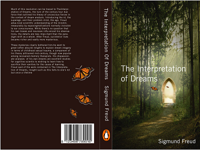 The Interpretation Of Dreams • Book Cover book book cover bookcover bookdesign bookjackit books branding butterfly cover dreams dribbble fundamentals graphicdesign minimalism photography sigmund freud type typography