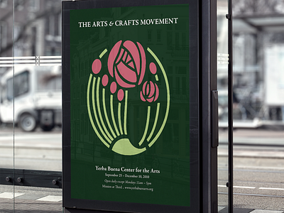 Arts And Craft Movement • Poster abstract branding dribbble flower fundamentals geometric graphicdesign illustration minimal minimalism poster poster design rose typography vector