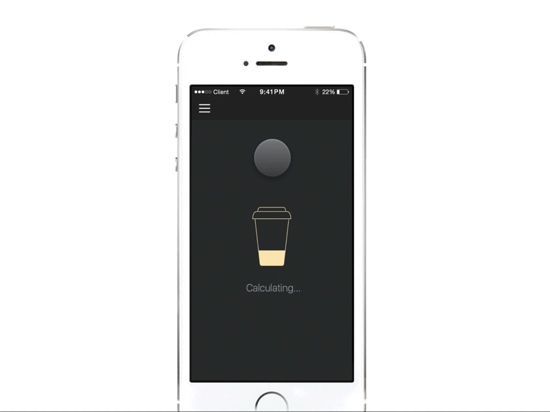 Loading Coffee Indicator