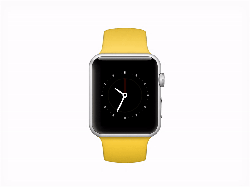 Apple Watch - Clock Animation animation applewatch clock framer framerjs time watch