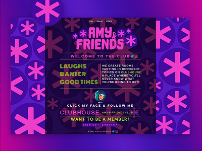 Amy & Friends Website branding design graphic design logo web development website