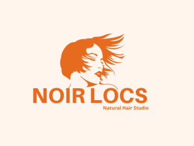 NOIR LOCS Logo branding design graphic design logo