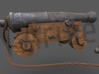 3D Cannon Model