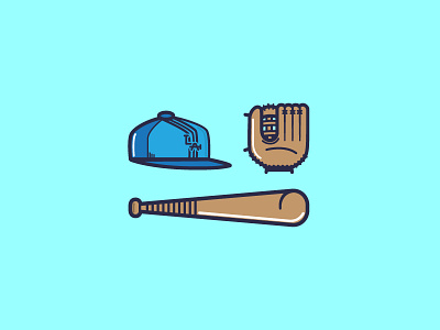 Baseball Gear Icons