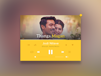 Music Player card fun music player try out ui