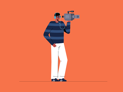 Camera Man camera camera man coolers illustration
