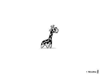 Giraffe (W.I.P) adheedhan character cute drawing eyes giraffe mascot sketch