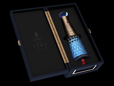 Royal 1707 London Dry Gin product rendering