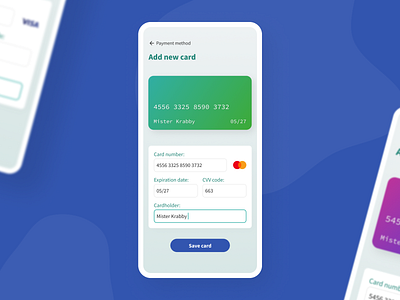 Credit card checkout - UI Challenge app challenge checkout credit card daily ui design flat form mobile payment ui