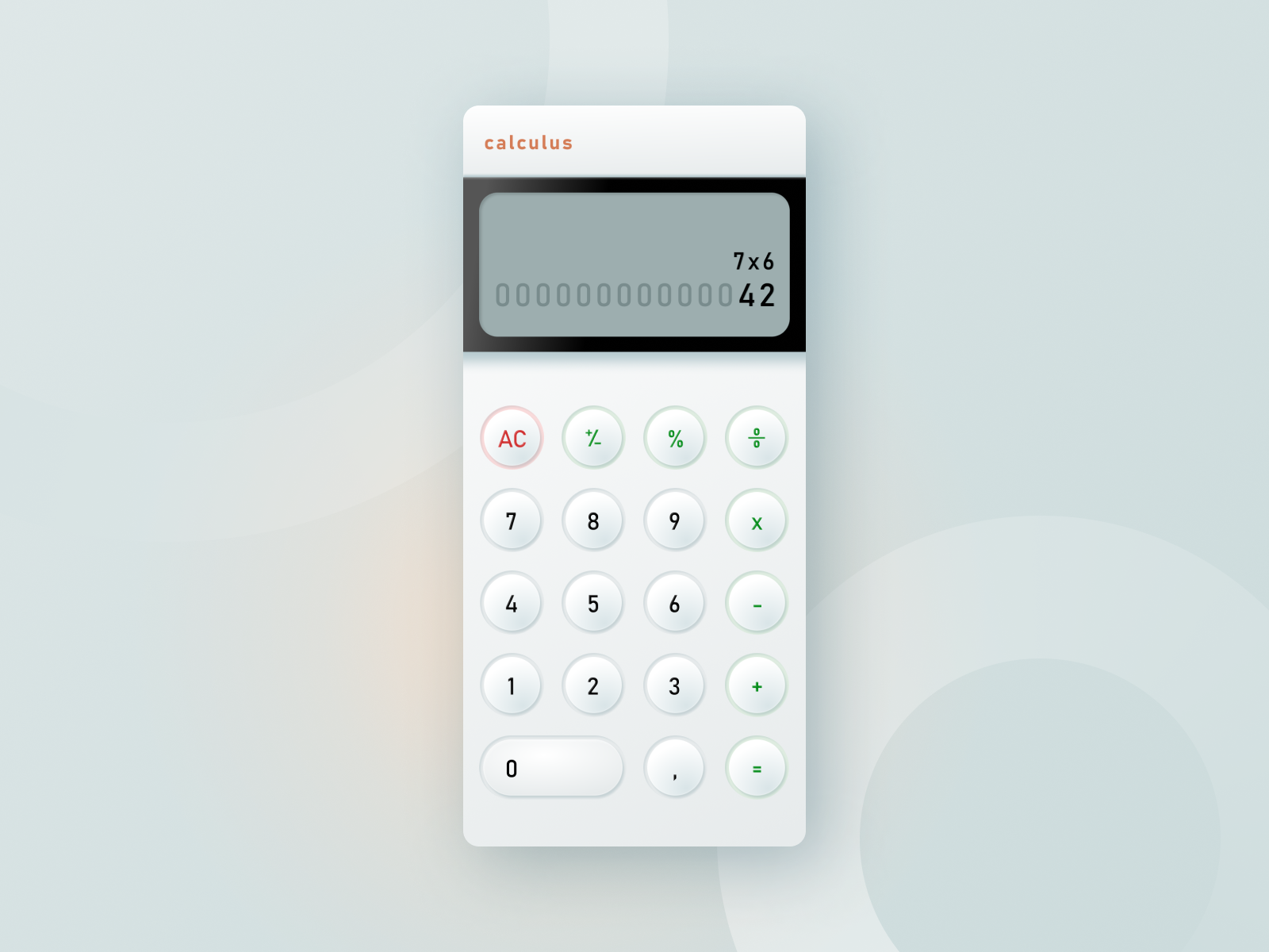 Skeuomorphic Calculator by Jakson Moura on Dribbble