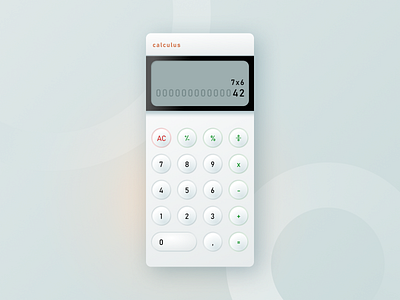 Skeuomorphic Calculator