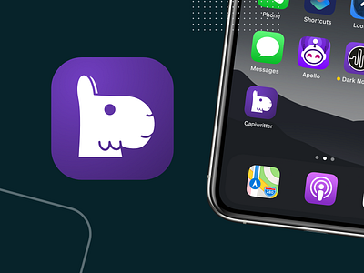 App icon app branding capybara challenge daily ui flat icon illustration logo minimal mobile ui vector writting app