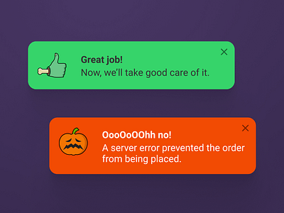 Spooky flash notification - UI Challenge