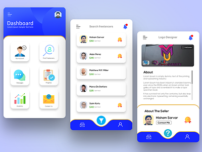 Mobile App Design/Freelance App Design